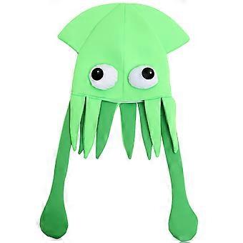 Børn Party Hat Rekvisit, Kostume Tilbehør, Tegneserie Hat Yndig, Tegneserie Blæksprutte Hat Party Favor