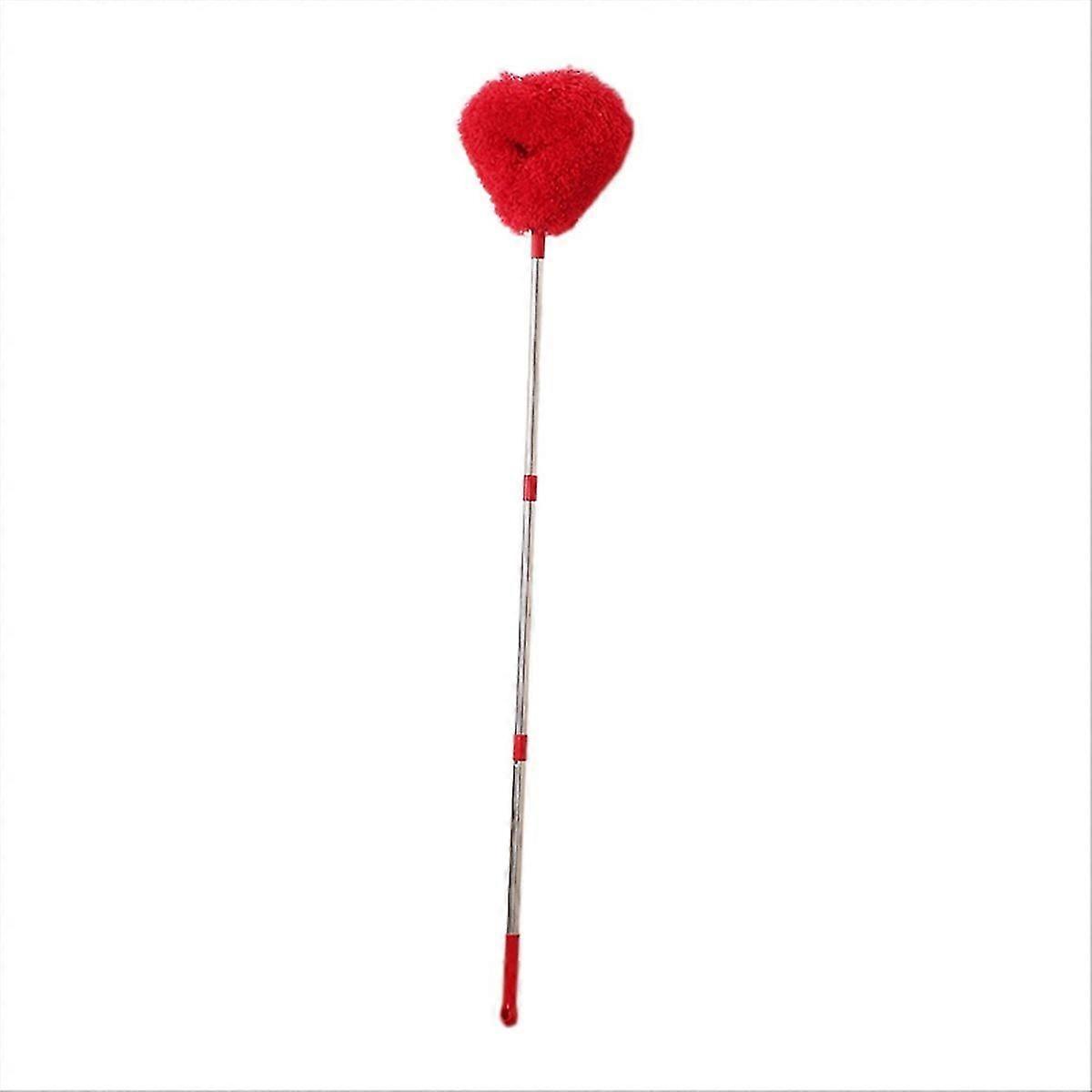 Duster Stainless Steel Long Handle Dusting Brush Red