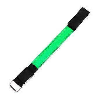 Green LED Glowing Armband Reflective Bracelets for Night Running 6Pcs