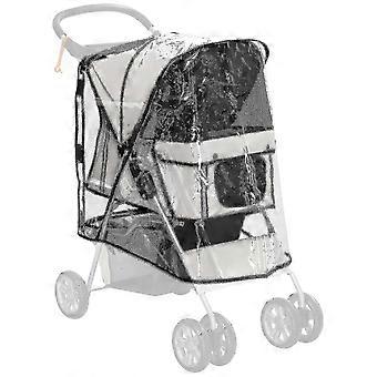 New  Pawhut Dog Stroller Rain Cover W/ Rear Entry, Cover, For Dog Pram_FC10