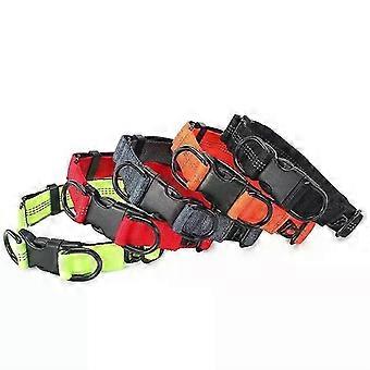 Telescopic Dog Collar-XL 35-55cm,Adjustable,Black-Black