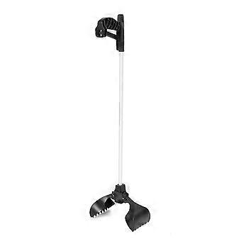 Pelle crottes de chien noire, outil de ramassage facile des djections hundar avec manche longue porte