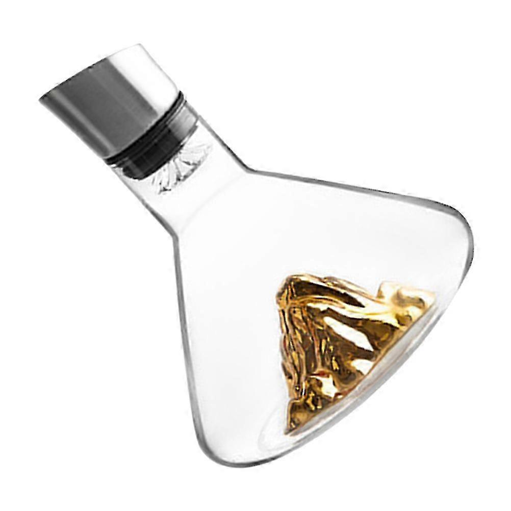 Crystal Wine Decanter Handheld for Fast Decanting 1Pcs Art Designed Practical