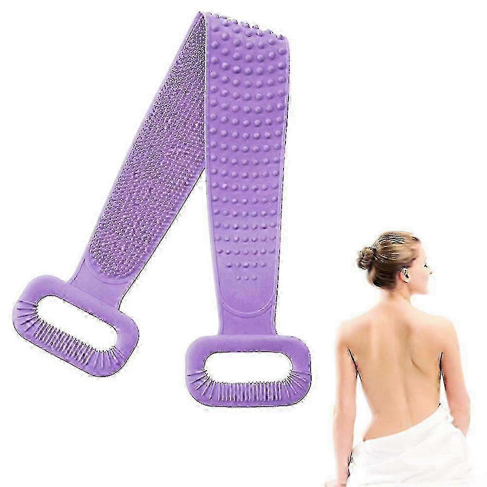 Shower Brush with Silicone Back compatible with Effective Cleaning
