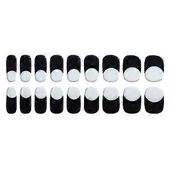 French Style Gel Nails Stickers Gradient Nails Polish Strips Manicures Stickers Nail Wraps Semi Cured Gel Nail Strips Multicolor