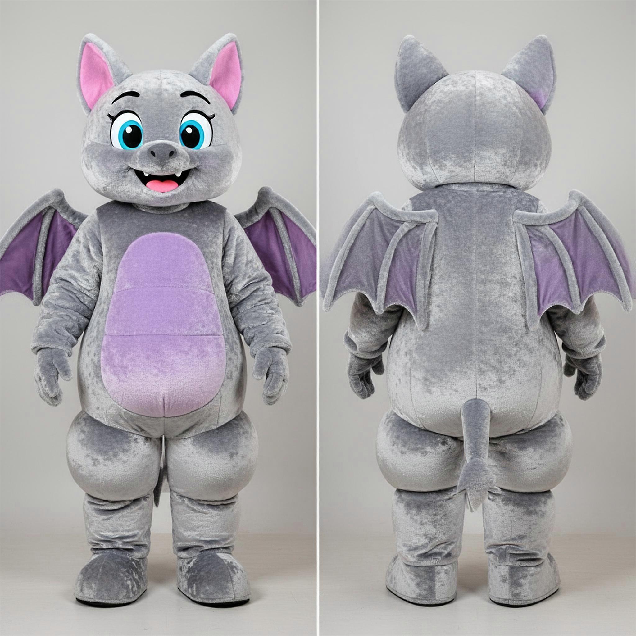 MASTICOT Silver Sleek Bat Mascot