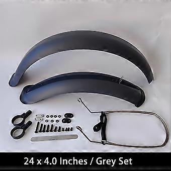 Bike Fenders 24/26/20 x4.0 Fat Tire Mud Guards Fender Set Mudguards For BMX Folding Snow E-Bike Bicycle Cycling Accessories