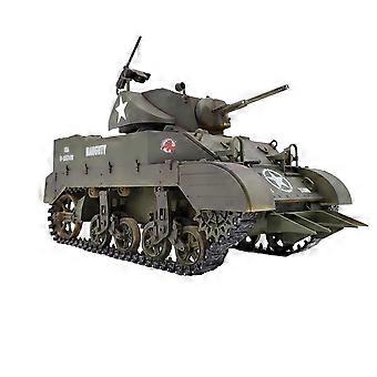 1/16 Scale 2.4Ghz U.S. M5A1 Stuart Light Rc Tank Barrel Recoil & 360 Turret
