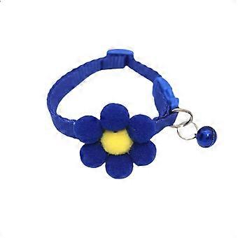 Verstellbares Hunde- und Katzenhalsband mit abnehmbarer Blumenverzierung für weibliche Haustiere