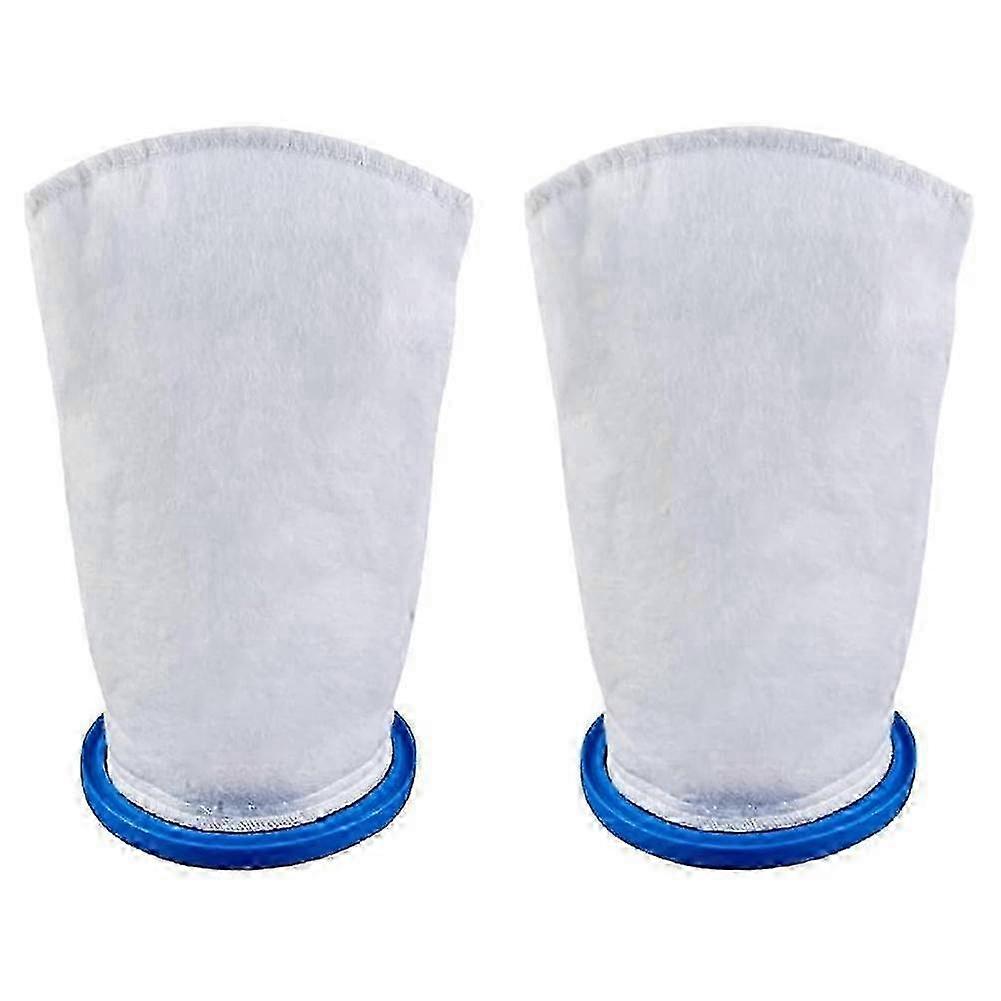 Flannel-Plastic Pool Filter Bag Pair
