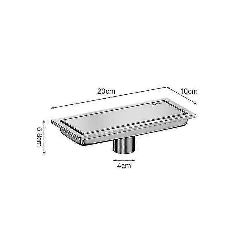 Brushed Gold Invisible Shower Drain