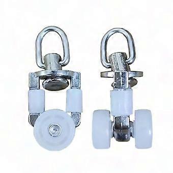 20Pcs Double Wheel Curtain Track Gliders - Smooth Rolling Rail Runner Sliders for Drapes