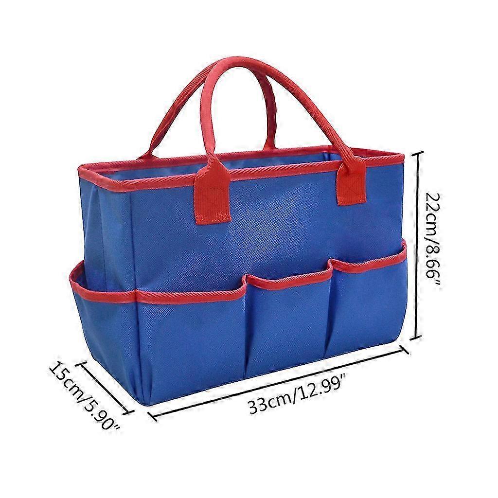Foldable Canvas Tote With 6 Pockets