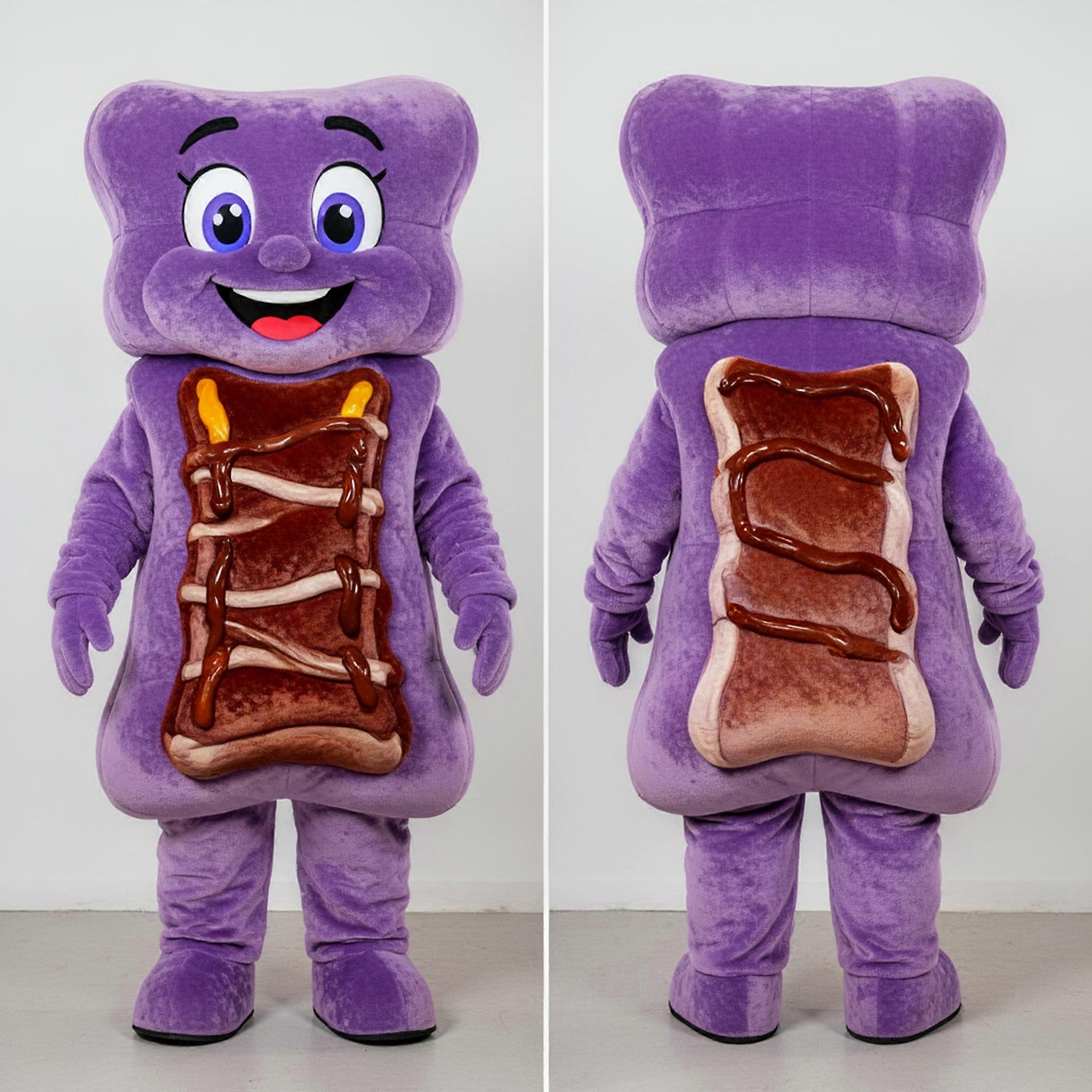 MASTICOT Lavender Plush Bbq Ribs Mascot