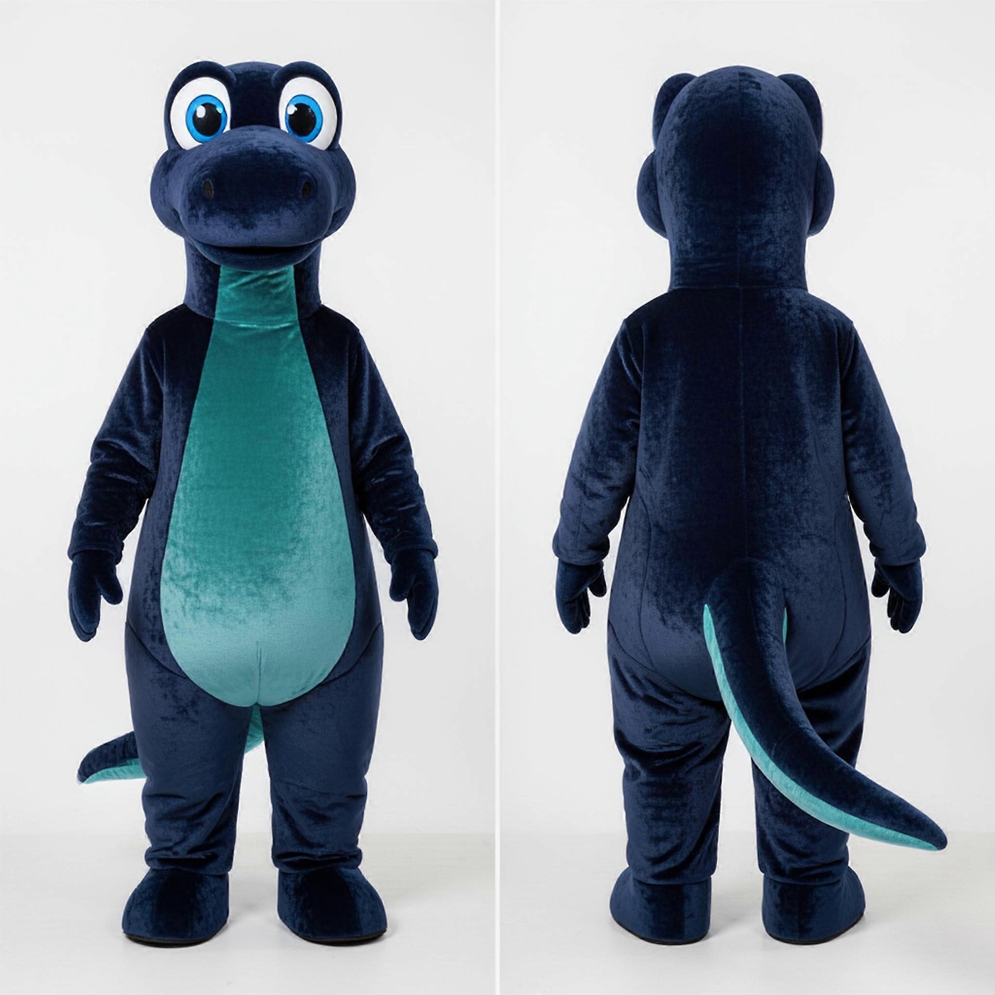 MASTICOT Navy Velvety Diplodocus Mascot