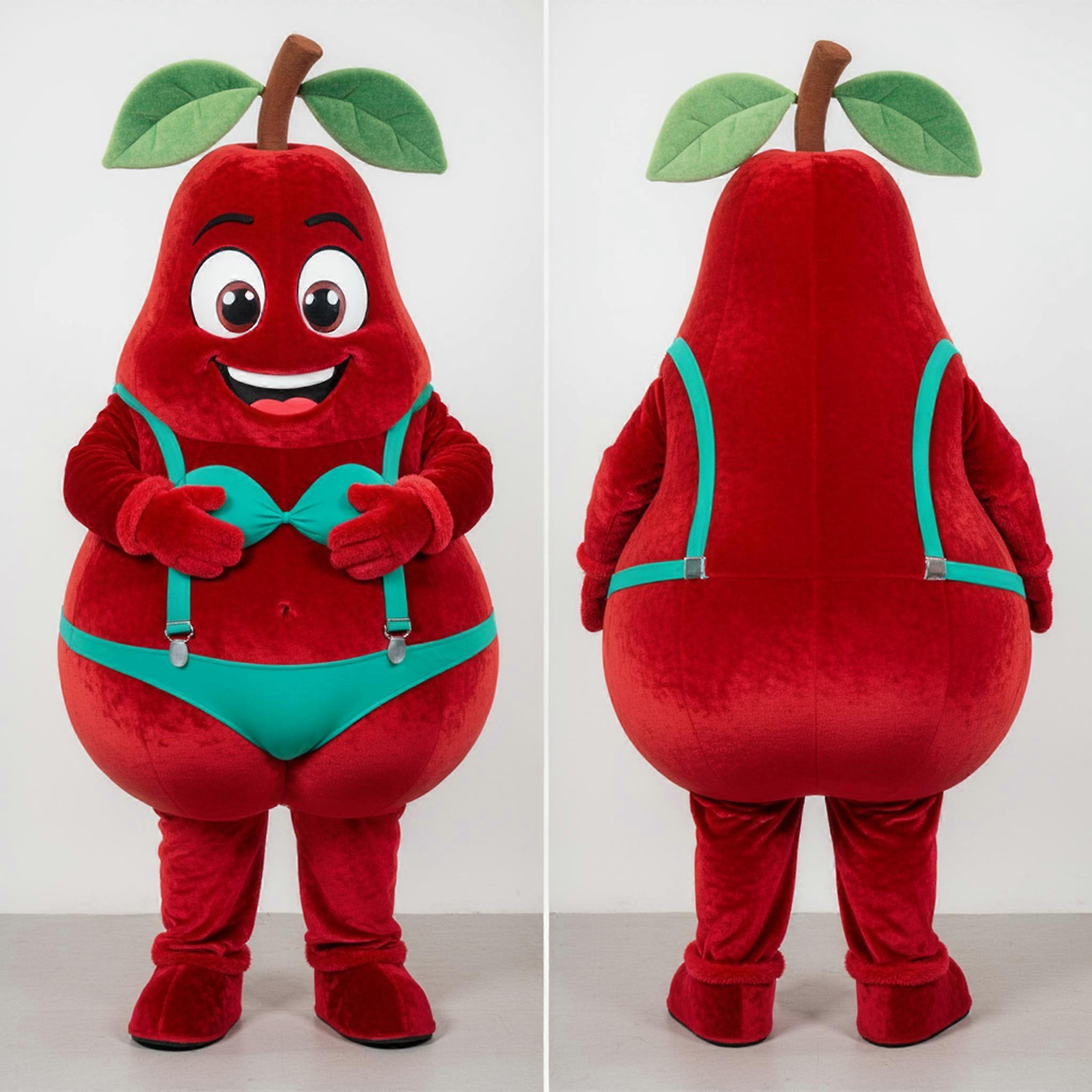 MASTICOT Ruby Red Plump Pear Mascot