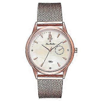 Women's Casual Quartz Wrist Watch, Round Dial, Rose Gold