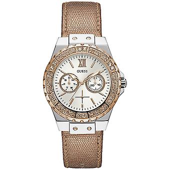 Guess time to give watch for Women Analog Quartz with Cowhide Bracelet W0023L7