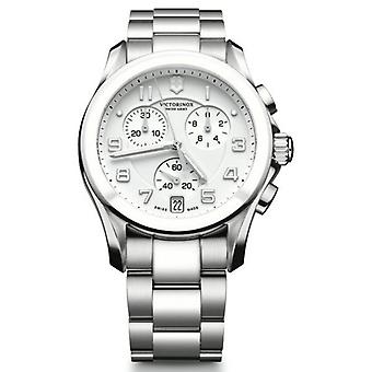 Victorinox Chrono Classic Quartz Analog Man Watch with Stainless Steel Bracelet V241538