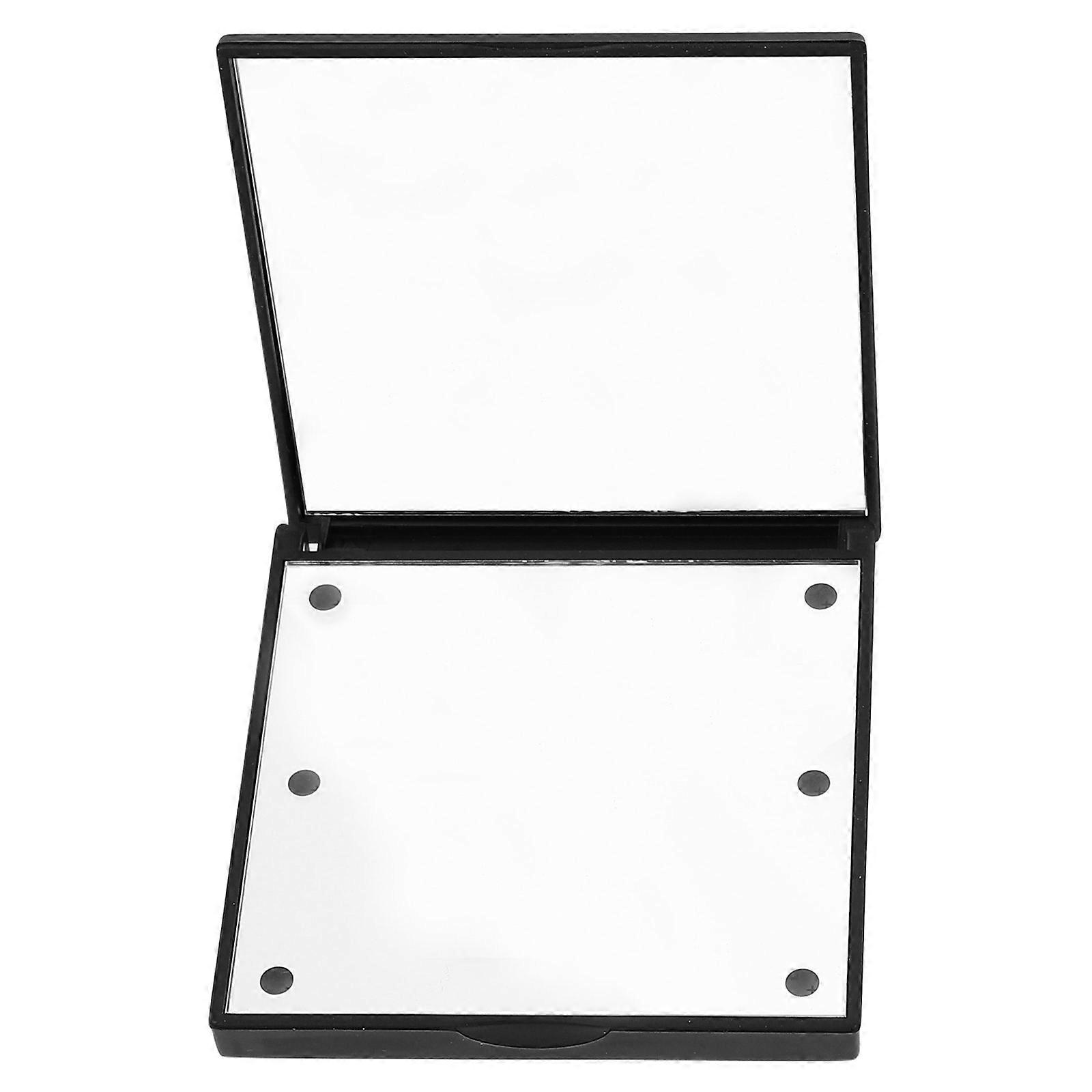 Compact LED Makeup Mirror Portable Handheld Folding for Decor