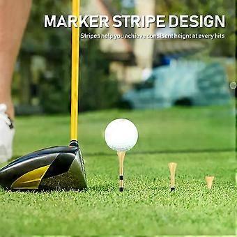 50pcs Bamboo Golf Tees More Durable and Stable TE003-Y