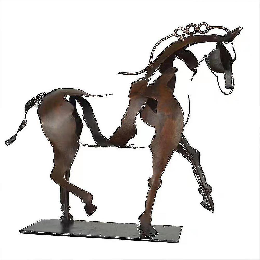 Metal Horse Sculpture Adonis Horse Statue Decors_li