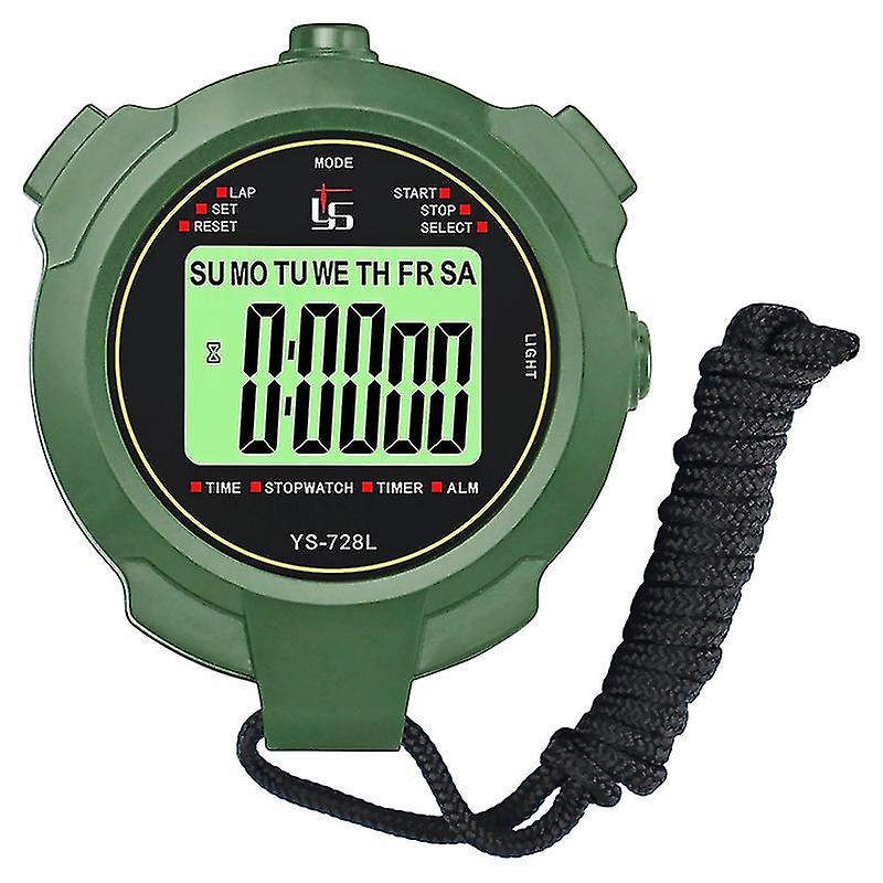 Stopwatch, Professional 2-memory Stopwatch With Mute And Light Function For Sports