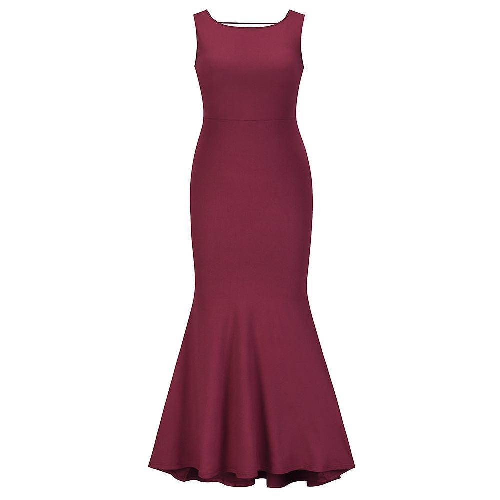 Femmes Robe D'été 2022 Nouvelle Grande Taille Femmes Été Slim Dîner Queue De Poisson Robe Élégante Robe Formelle