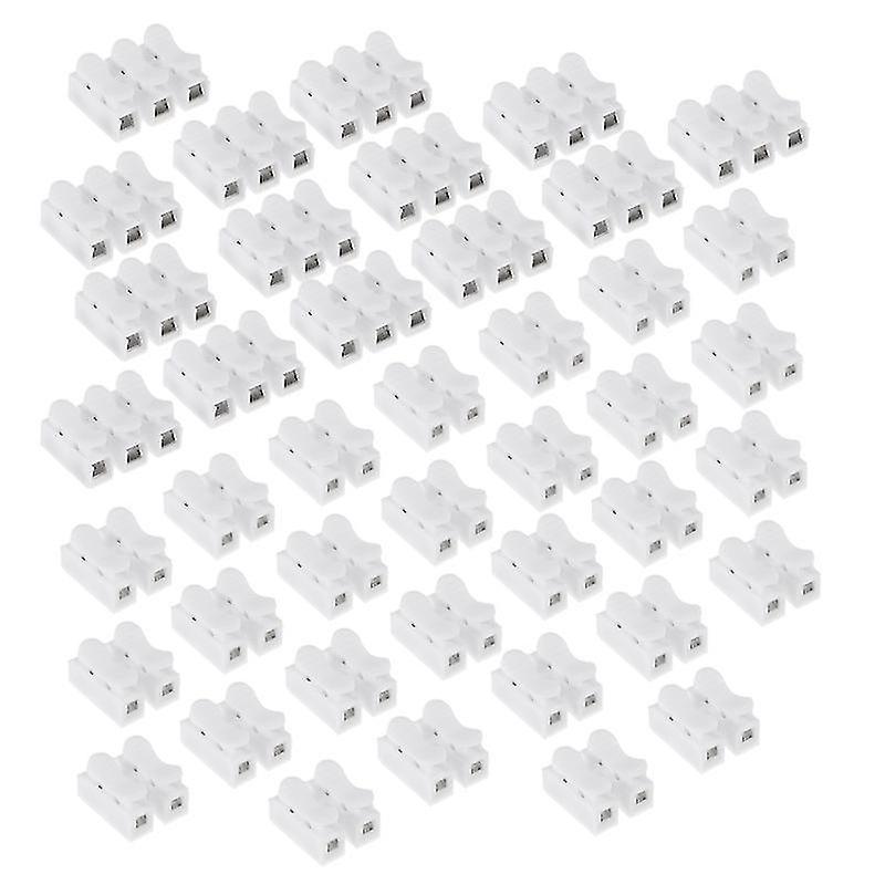 2.8X2x1.5cm White Wire Terminals & Connectors 200 Pcs Push Type Electrical Wire Terminal Connectors