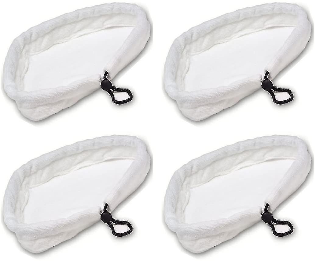 4pcs Reusable Microfiber Cleaning Pads For Mop