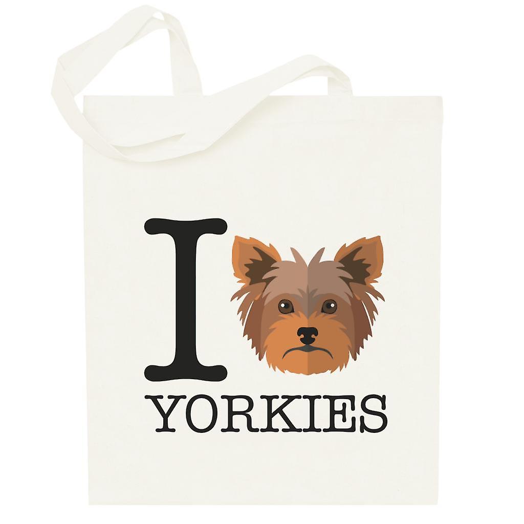 I Heart Yorkies Totebag