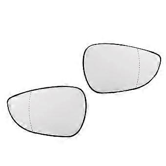 2pcs Car Left Right Rear View Wing Mirror Lens Glass For Fiesta Mk7...