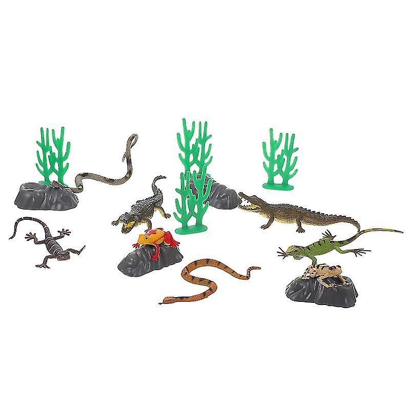 12.5X4.5cm Assorted Color Toy Weapon & Gadget Accessories 1 Set Fake Reptilian Models Pvc Reptilian