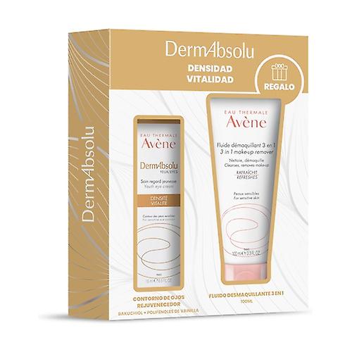 Dermabsolu rejuvenating eye contour + makeup remover fluid gift 2 units