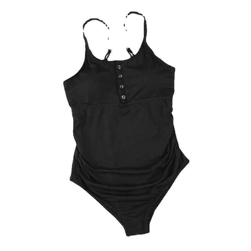 Tek Parça Mayo Basit Tasarım Karın Gizleme Gevşek Göbek Desteği Plaj Seksi Üçgen