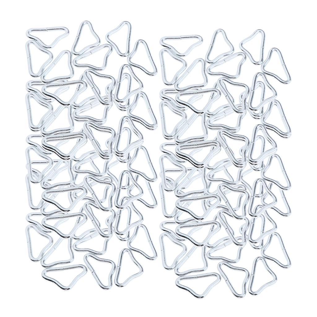 120x Triangle Rings Buckle Loop V-rings for Strap Trampoline Mat Accessories