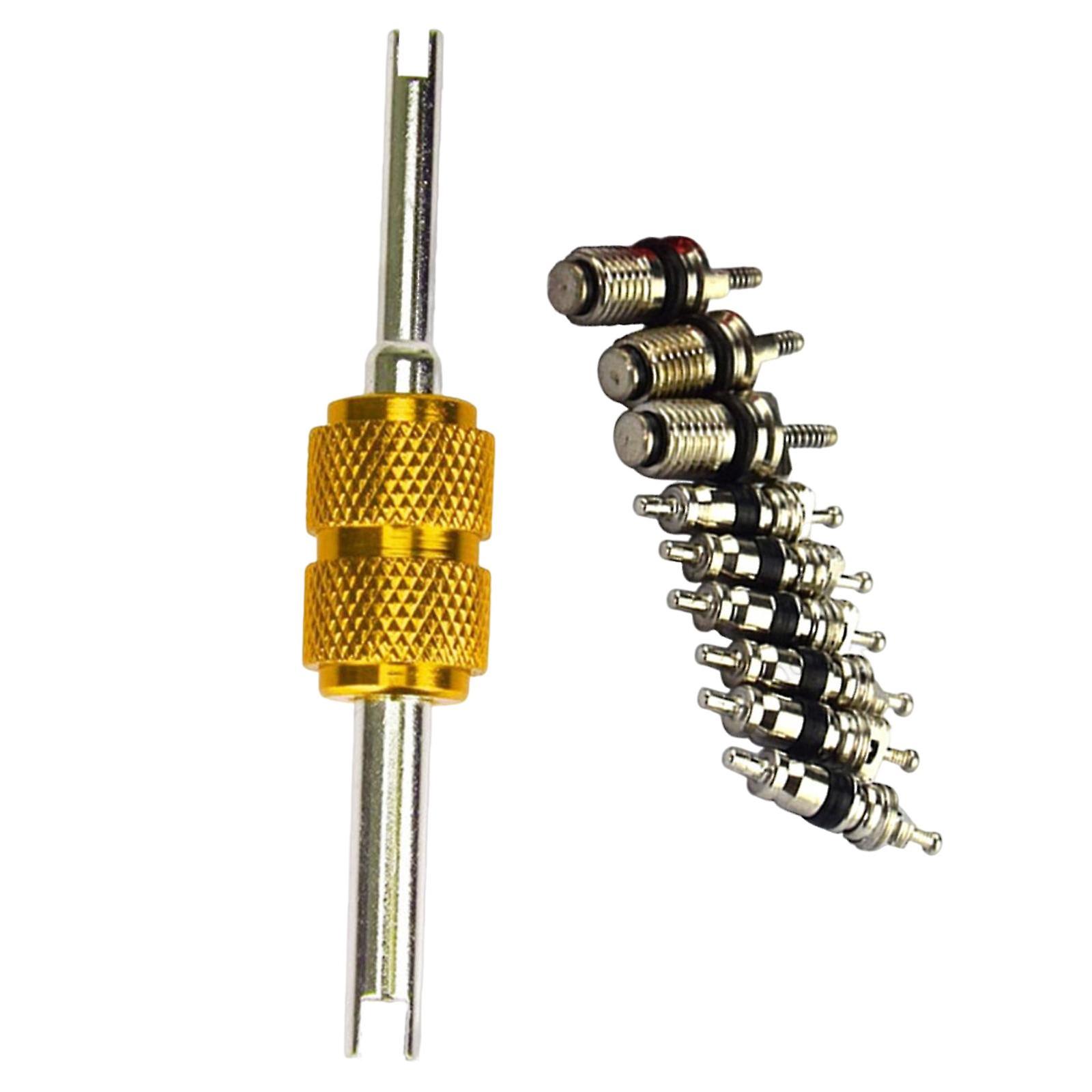 מסיר ליבת שסתום מסיר צמיגים עמיד כלים לתיקון למתקין זהב