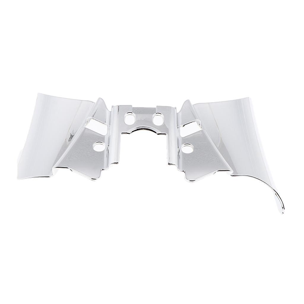 Chrome ABS Reflective Saddle Heat Deflector For Harley Dyna 1999-2017 – Pair - View #4