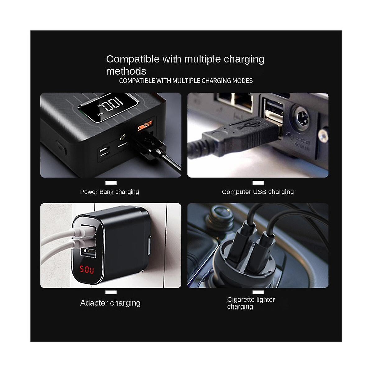 882a Strong Light Rechargeable Multi-function Ultra-bright Led Flashlight 2-gear Adjustable Outdoor