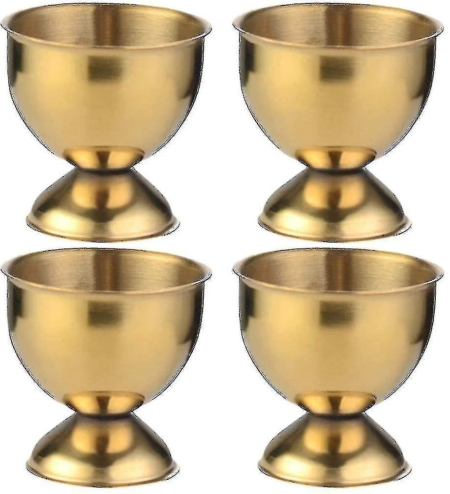 Egg Holder Egg Cups, 4 Pieces, Gold