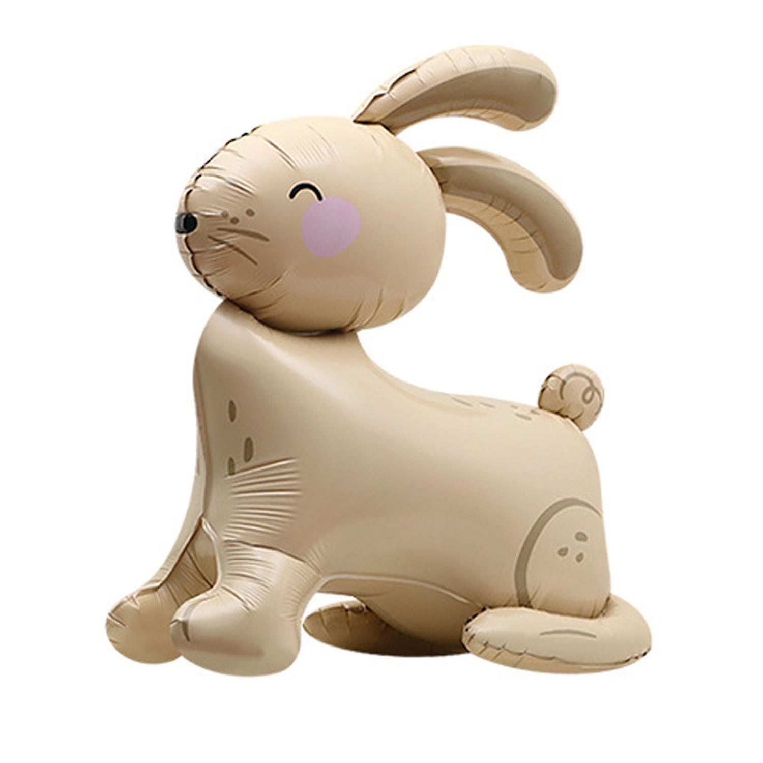 ZHOUBA Easter Rabbit Balloon Party Themed Animal Inflatable Toy 4D Standing Aluminum Foil Balloon