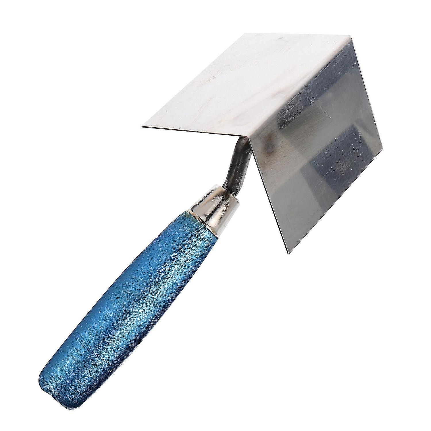 Corner Trowel Stainless Steel Inside Angled Hand Tool Handle Random Color