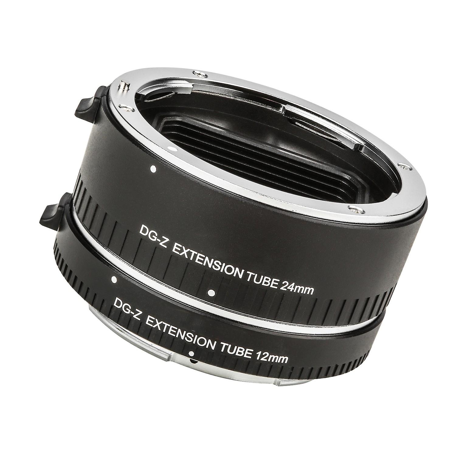Automatic Macro Extension Tubes 12mm 24mm Full Frame Metal Adapter Ring Auto Focus Auto Exposure TTL