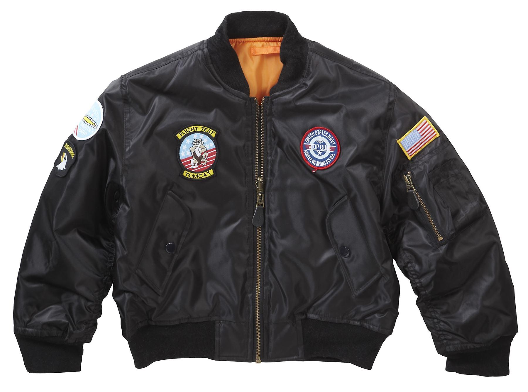 New Kids Airforce MA1 Flight Bomber Jacket Badges