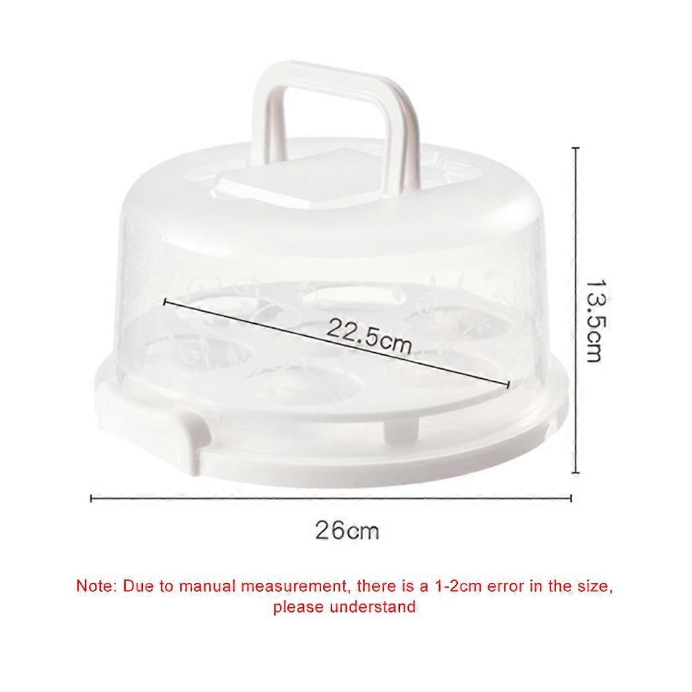 Cake Carrier Cover Cake Stand with Lid Dessert Serving Platter with Handle Cupcake Holder Pies Display with Base