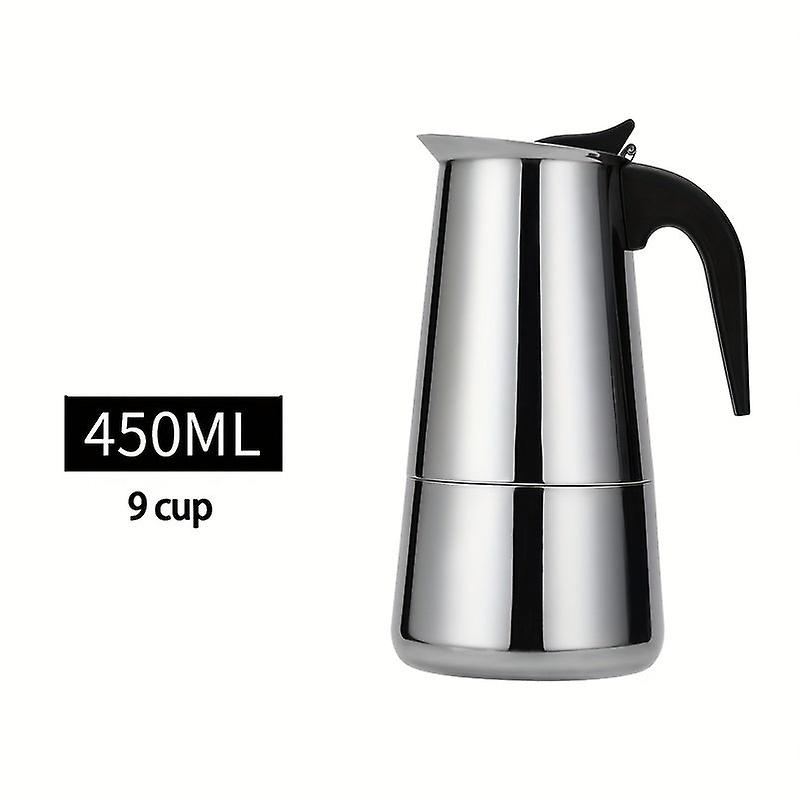 1Pc Espresso Coffee Maker Pot Classic Italian Espresso Maker - Preferred Material, Best Capacity, Induction Compatible Steel Coffee