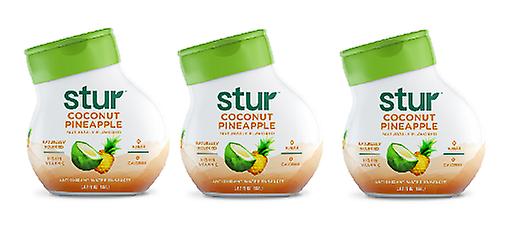 Mélange de boisson liquide à l’eau de coco et à l’ananas entièrement naturel Stur Pack de 3
