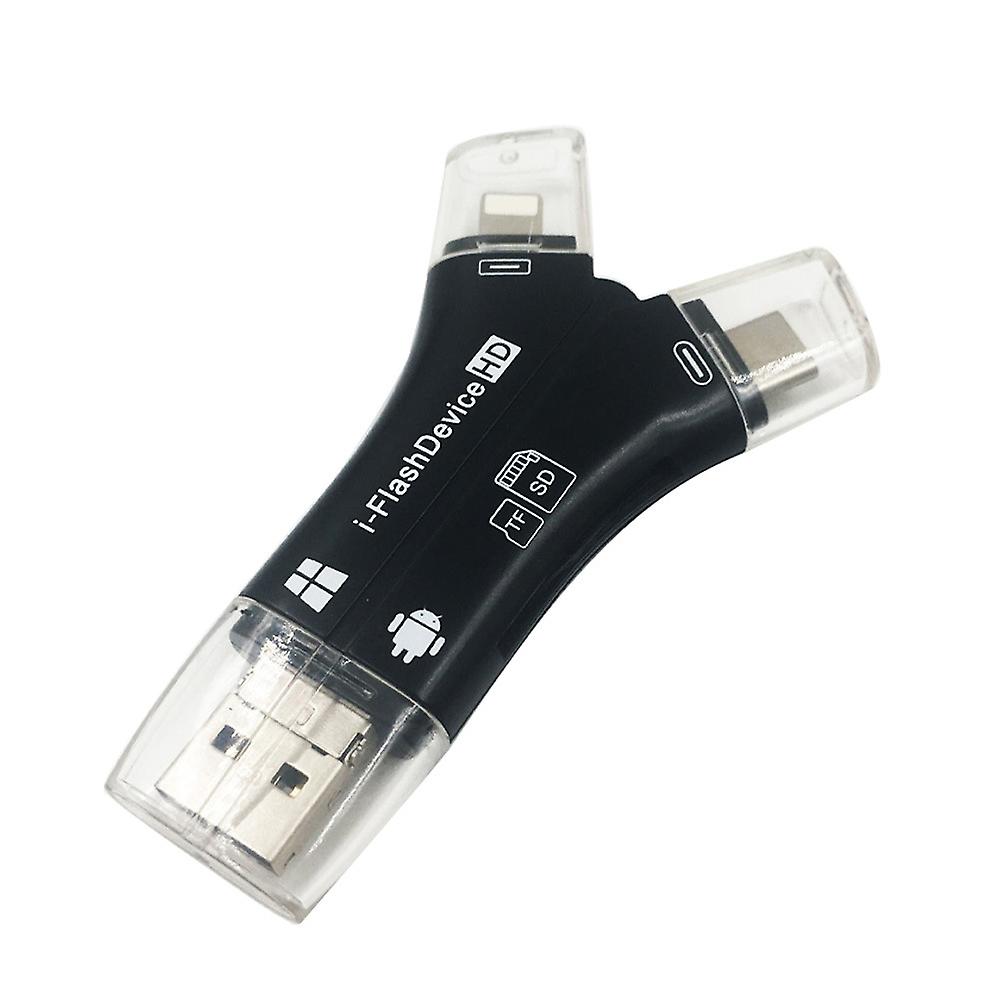4 in 1 USB SD TF Memory Card Reader Micro Adapter  For Phone Android PC