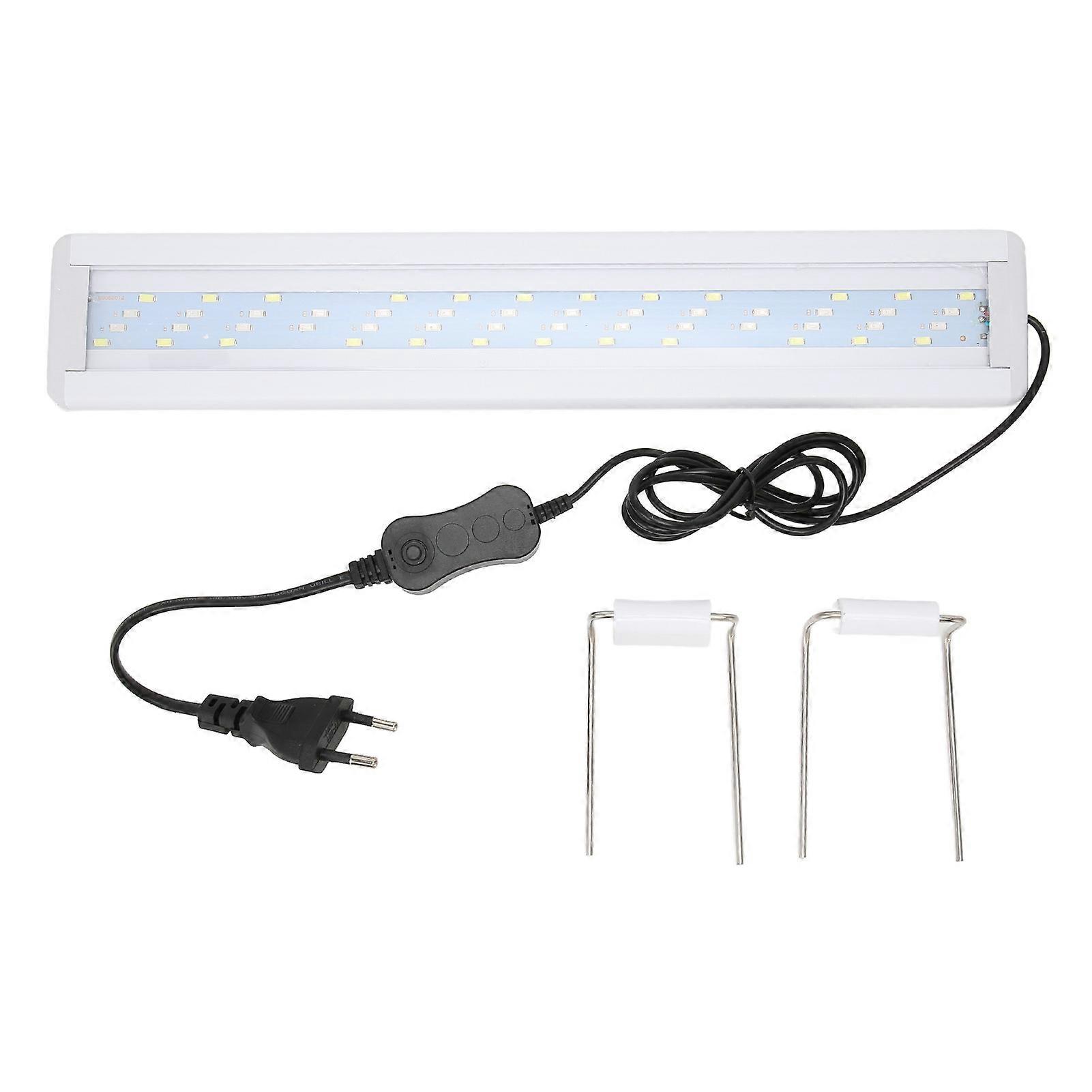 LED Aquarium Light, Color Changing, Heat Dissipation, Full Spectrum, with Extendable Brackets, EU Plug 220V