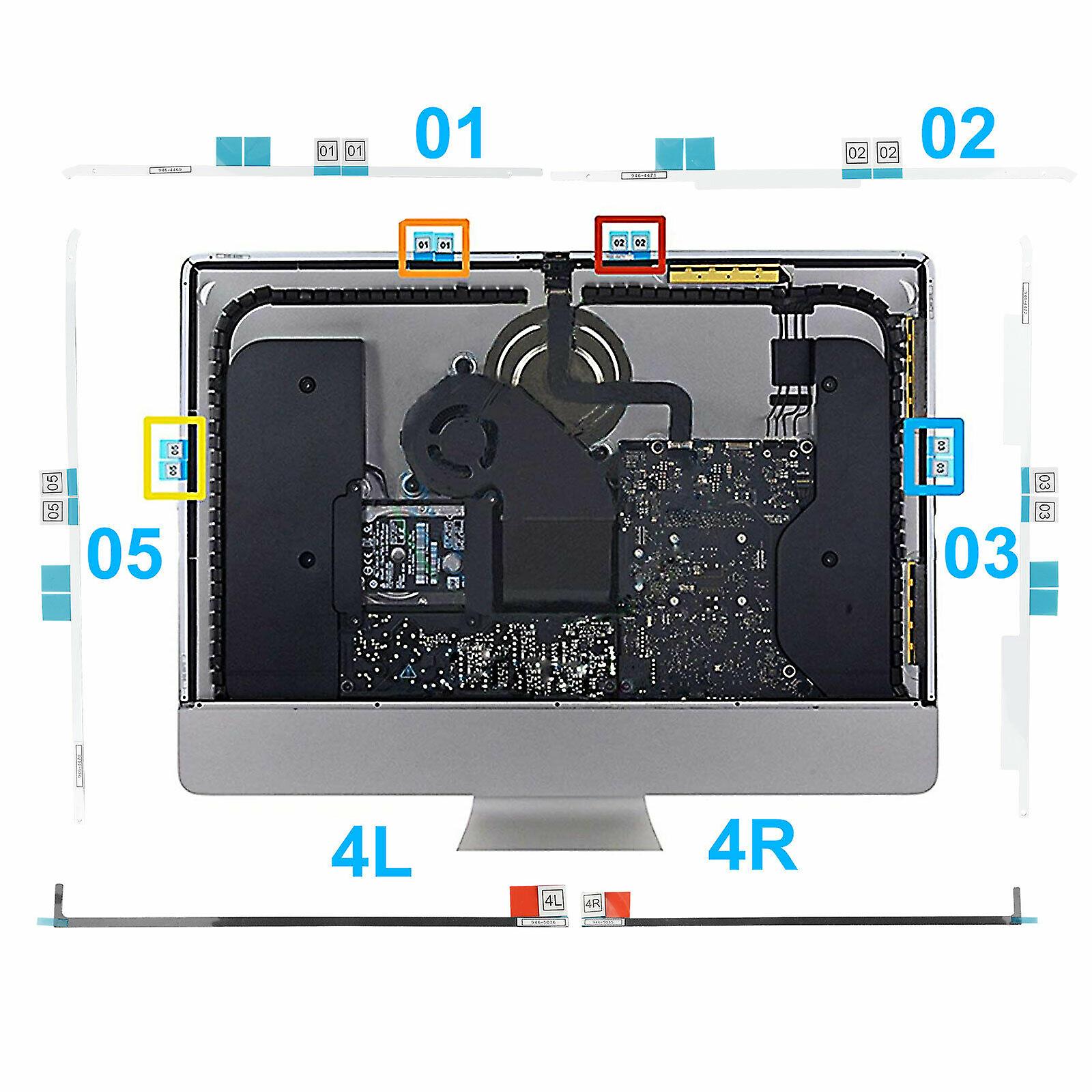 LCD Screen Adhesive Strip Sticker Tape Repair Kit for New iMac 21.5"A1418